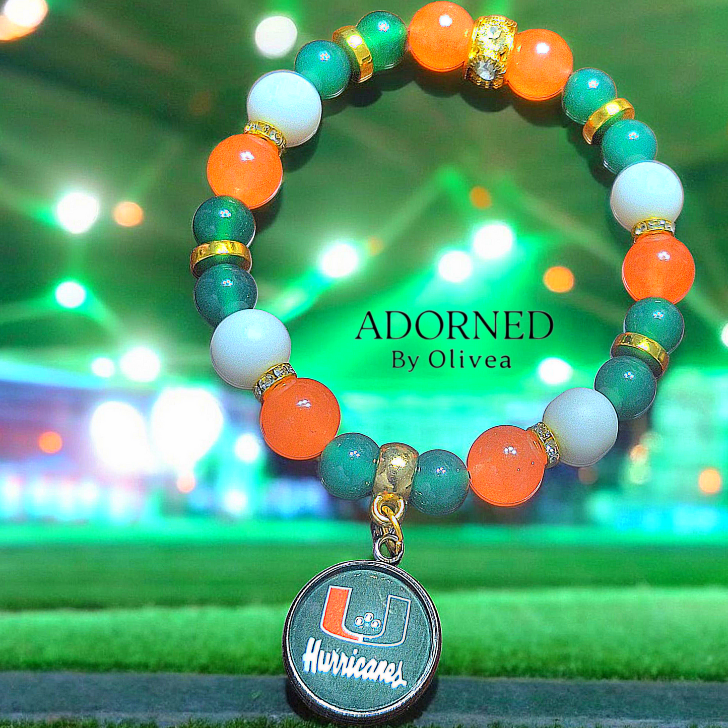 University: MIAMI HURRICANES Bracelet