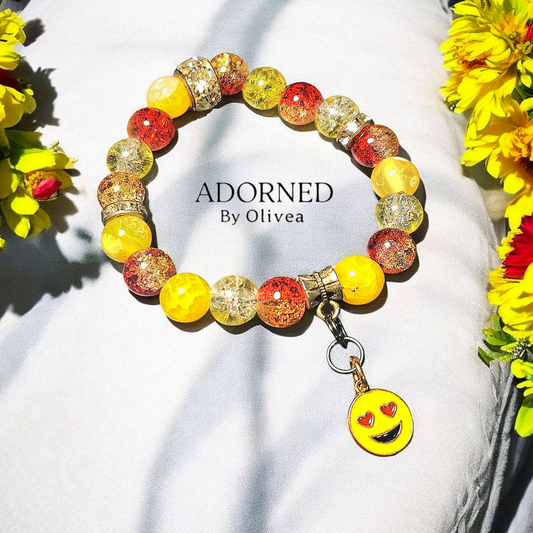 Adorned Dolls Bracelet #3 (Smile Face/Heart Eyes)