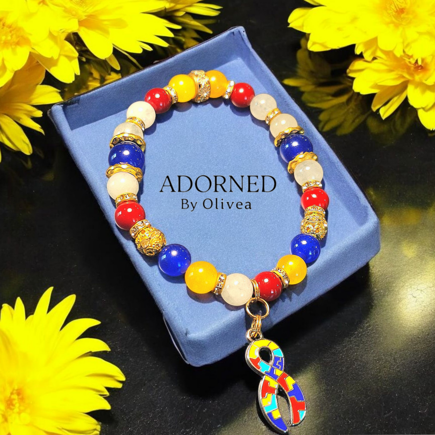 Awareness: Autism Bracelet-Ribbon (#2)